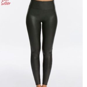 SPANX faux leather leggings XS petite